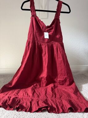 American Eagle Outfitters Red Maxi Dress
